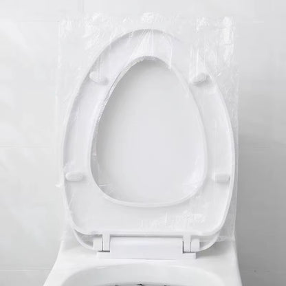 50-Pack Individually Wrapped Waterproof Disposable Plastic Toilet Seat Covers, Non-Slip Travel Protectors